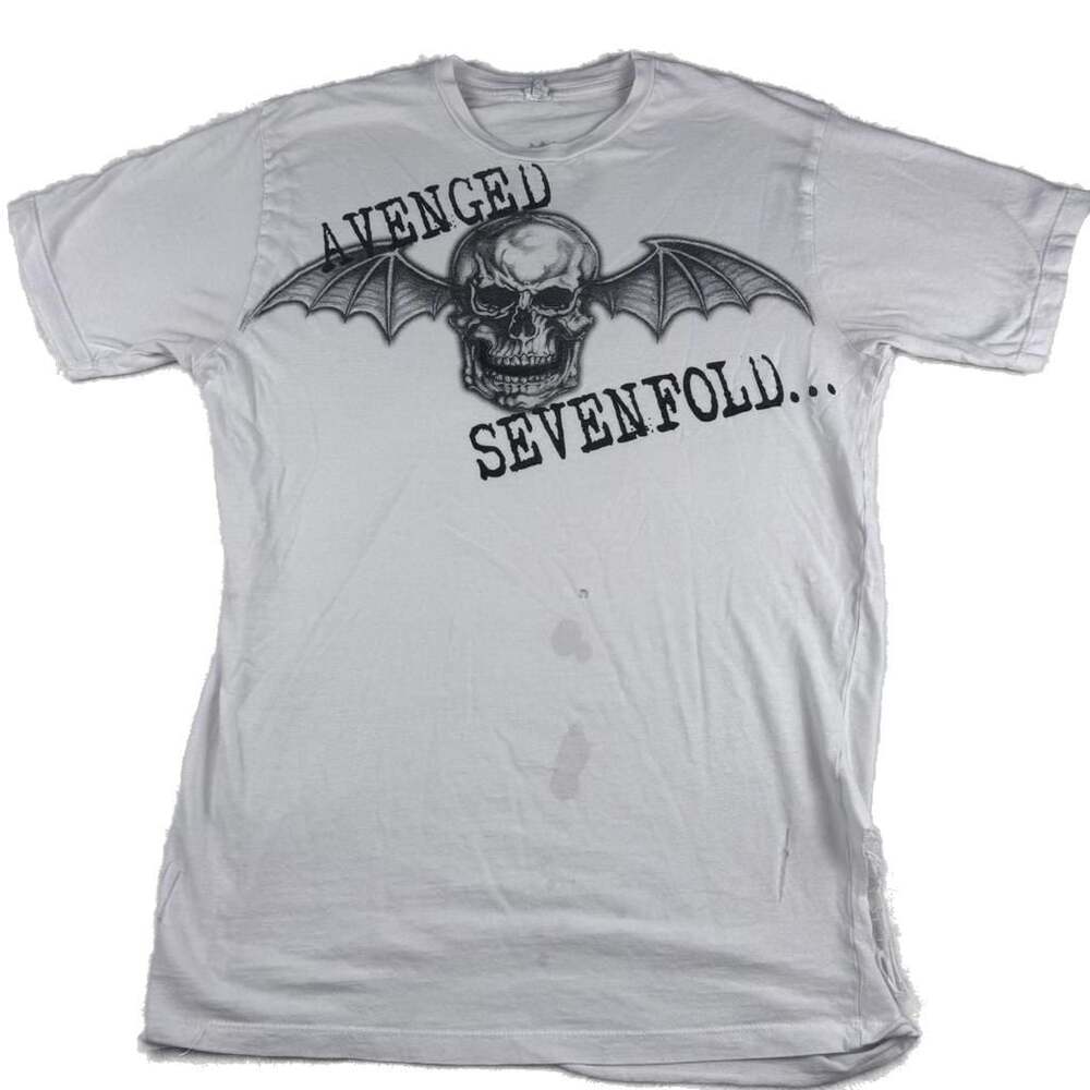 Avenged Sevenfold Deathbat White T-shirt – Hopeless Records small